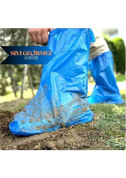 Kalın 100 Mikron Çizme Galoş 50 Adet fırsatları