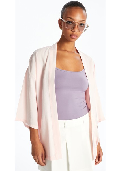 Yeni Sezon Şal Yaka Oversize Kadın Kimono