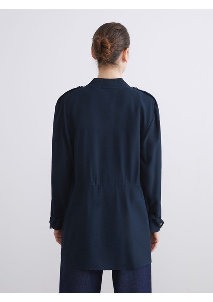 Yeni Sezon Hakim Yaka Büzgülü Kadın Ceket indirimleri