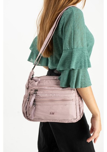 Kadın Postacı Çanta 26*21 cm Hafif Poliamid Su Itici Yumuşak Kumaş Çapraz Askılı Omuz Çantası