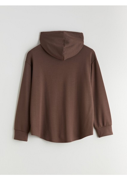 Yeni Sezon Kapüşonlu Oversize Kadın Fermuarlı Sweatshirt fiyatları