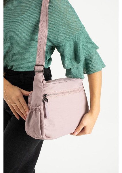 Kadın Postacı Çanta 26*21 cm Hafif Poliamid Su Itici Yumuşak Kumaş Çapraz Askılı Omuz Çantası fırsatları