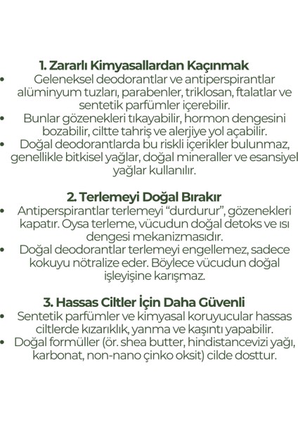 Doğal Deodorant Ter Kokusu Önleyici Koltuk Altı Libre Parfüm Esanslı 50 ml modelleri