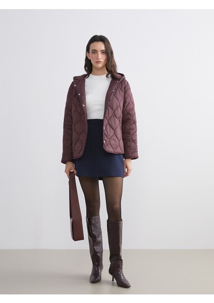 Yeni Sezon Kapüşonlu Kapitone Kadın Şişme Mont fiyatları