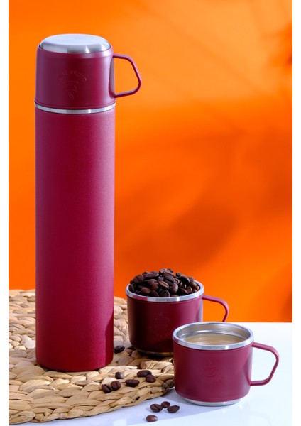 PENGUEN-1050G Bordo Gina Kamp Termosu 500ML