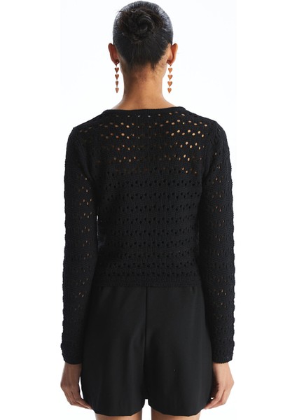 Yeni Sezon V Yaka Ajurlu Kadın Triko Kazak fırsatları