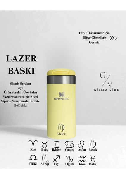 Kişiselleştirilebilir The Aerolight Transit Mug 0.47 Lt / 16 Oz Özel Isimli Sarı modelleri
