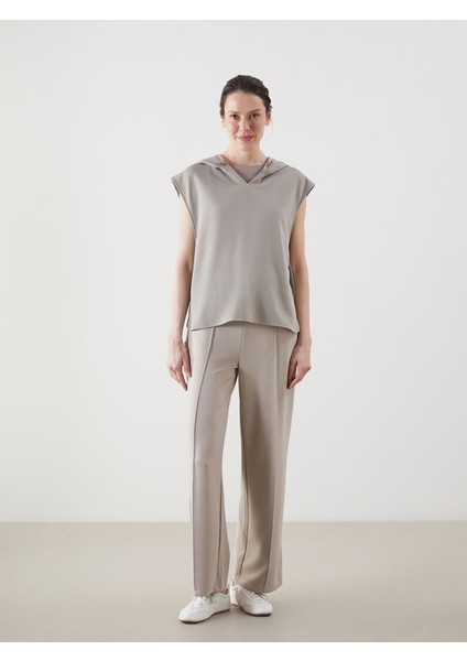 Yeni Sezon Kapüşonlu Oversize Kadın Tişört