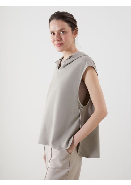 Yeni Sezon Kapüşonlu Oversize Kadın Tişört modelleri