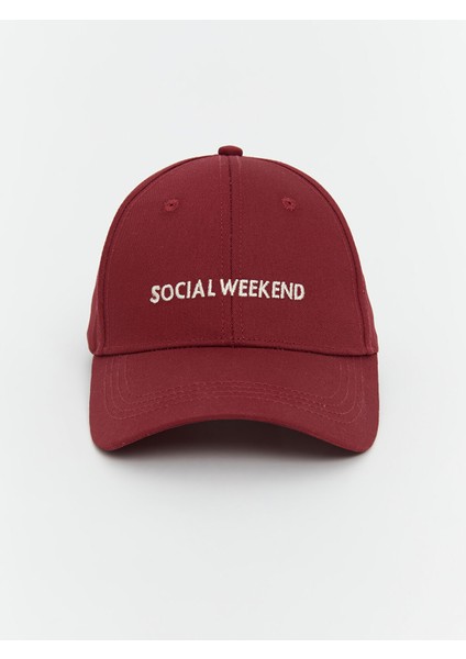 Yeni Sezon Yazı Nakışlı Kadın Kep Şapka