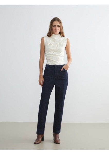 Yeni Sezon Straight Fit Kadın Jean Pantolon