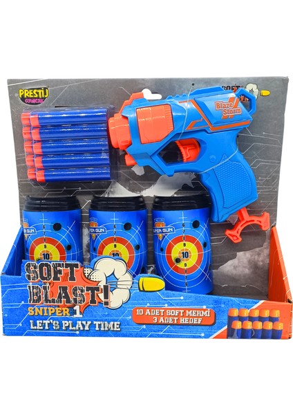 Hedefli Sünger Atan Oyuncak Dart Atan Tabanca FAB.1801