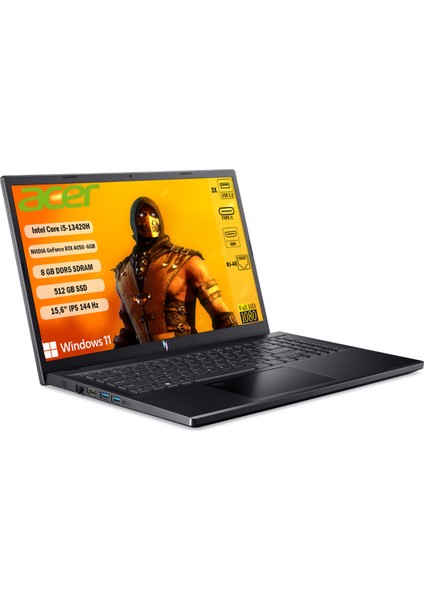 Nitro V5 ANV15-51-51TZ/CORE I5-13420H/8GB RAM/512 GB Ssd/rtx 4050 6GB/Windows 11 Taşınabilir Bilgisayar NH.QNBEY.006