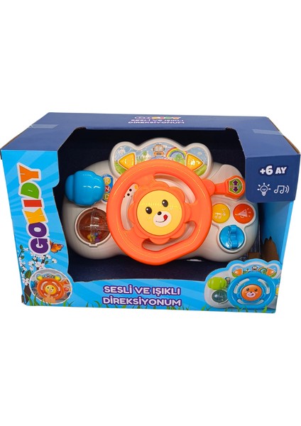 Gokiddy Eğitici Öğretici Erken Eğitim Oyuncak Işıklı Sesli Direksiyon 63159