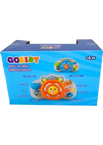Gokiddy Eğitici Öğretici Erken Eğitim Oyuncak Işıklı Sesli Direksiyon 63159 indirimleri