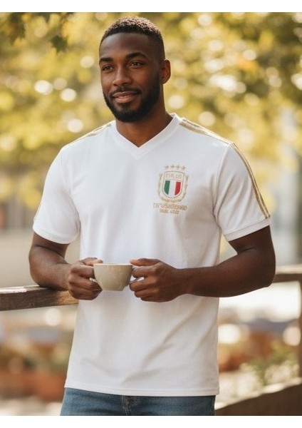 Italya Özel Tasarım 125.YIL T-Shirt Halı Saha Forma