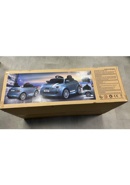 Fıat 500 Lisanslı Akülü Araba 12V