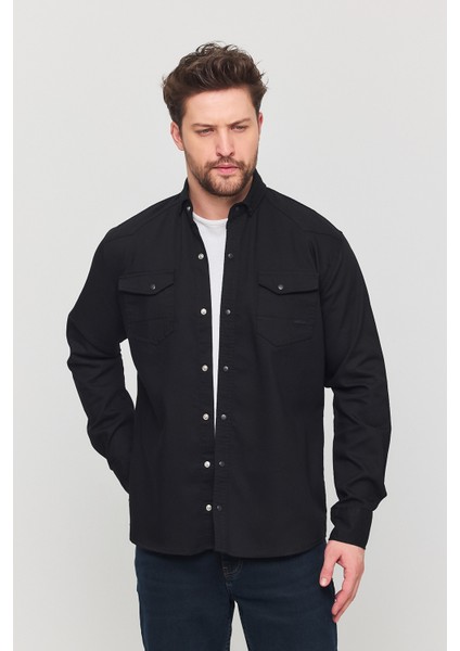 3A Moda Yxcslim Fit Erkek Kot Gömlek