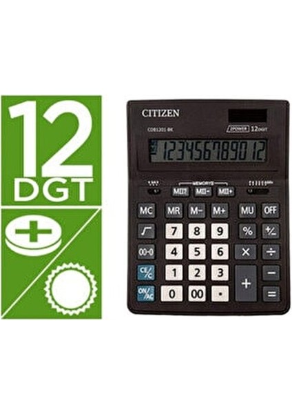 Büyük Hesap Makinesi CDB-1201BK 12 Haneli Ekran ile Kullanım Kolaylığı Sağlar fiyatları
