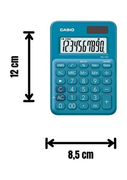 Masa Üstü Hesap Makinesi 10 Haneli Mavi MS-7UC-BU Gelişmiş Ekran Özelliği modelleri