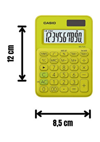 MS-7UC-YG 10 Hane Limon Sarı Masa Üstü Hesap Makinesi fırsatları