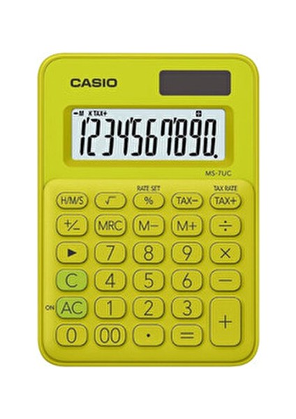 MS-7UC-YG 10 Hane Limon Sarı Masa Üstü Hesap Makinesi indirimleri