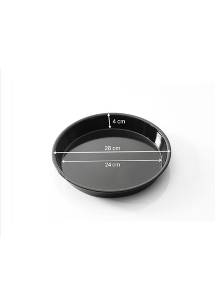 Siyah Parlak Emaye Yuvarlak 3'lü Fırın Tepsi Seti 20-24-28 cm fiyatları