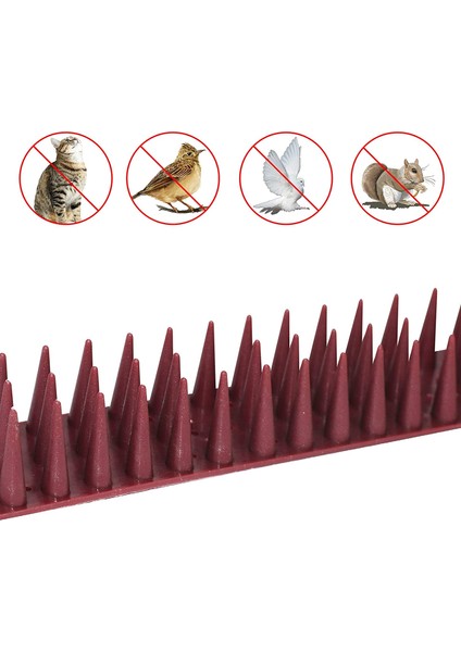 Plastik kuş Kondurmaz Kuş Kedi ve Hayvan Koruma Bariyeri 6 Metre Kahverengi