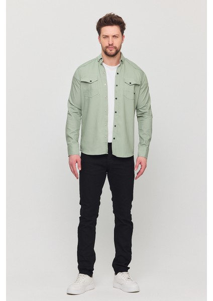 3A Moda Yxcslim Fit Erkek Kot Gömlek fırsatları