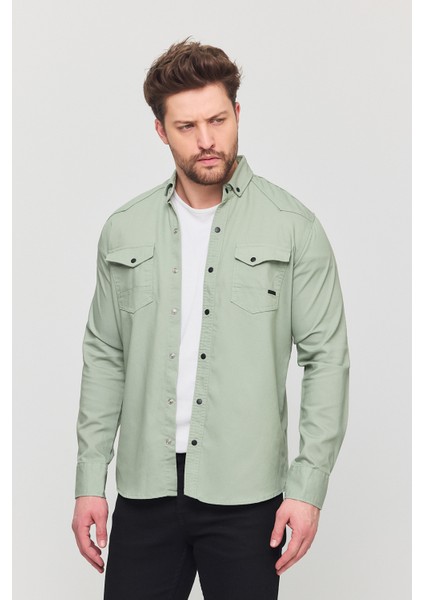 3A Moda Yxcslim Fit Erkek Kot Gömlek