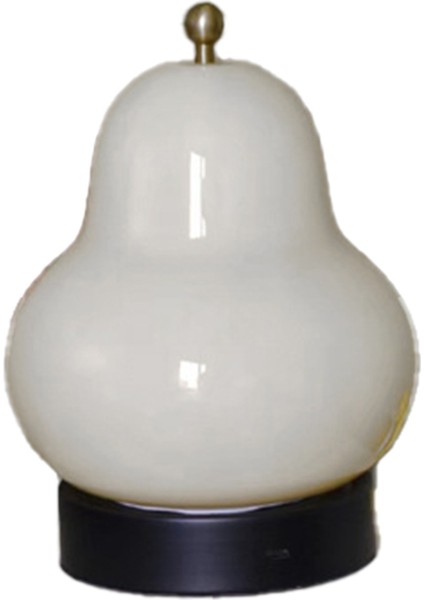 Armut Şekilli Cam Masa Lambası Başucu Yatak Odası Çalışması Için Uygun Oturma Odası Dekoratif Gece Işık Ev Dekorasyonu Krema (Yurt Dışından)