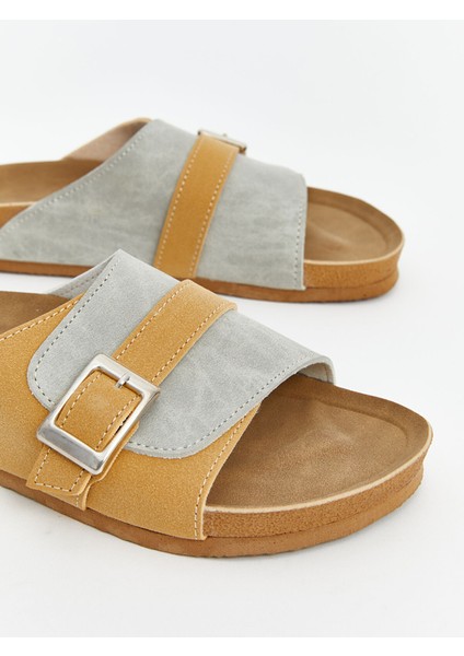 Yeni Sezon Tek Bantlı Cırt Cırtlı Kadın Terlik modelleri