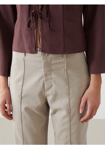 Yeni Sezon Dar Fit Geniş Paça Kadın Pantolon modelleri