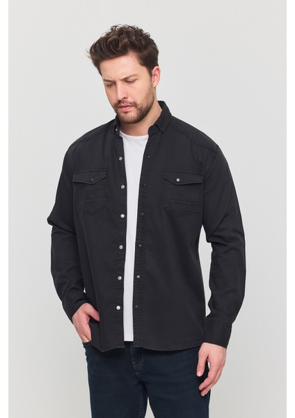 3A Moda Yxcslim Fit Erkek Kot Gömlek