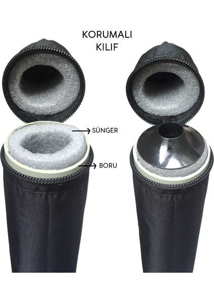 NY-1 Si Karar Kız Ney, Kamış ve Kılıf (Akortlu) - Sağ ve Sol El İle Kullanıma Uygun fırsatları