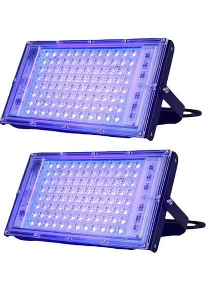 2 Pcs Uva Siyah Işık 220V Siyah Işıklar IP65 Siyah Işık Aşaması Aydınlatma Için Siyah Işık Eu Fiş 100W (Yurt Dışından)