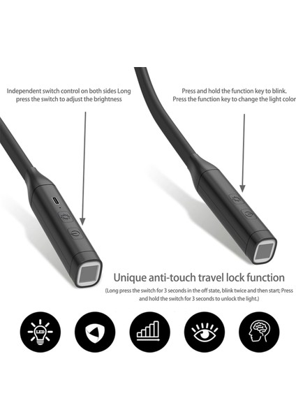 Boyun Okuma Işık Kitap Işıkları Yatakta Okuma Bükülebilir Uzun Kalıcı Taşınabilir USB Şarj Edilebilir Esnek LED Kitap Aydınlatma (Yurt Dışından) fırsatları