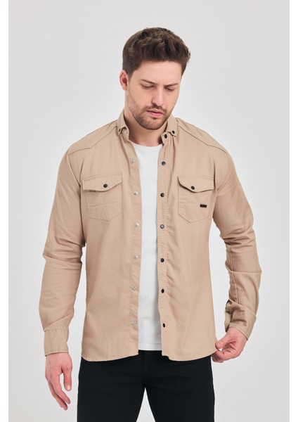 3A Moda Yxcslim Fit Erkek Kot Gömlek modelleri