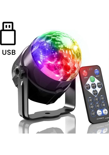 2pcs Ses Etkinleştirilmiş Işıklar Uzaktan Kumandalı Dj Aydınlatma Disko Topu Işık Flaşı Lambası Ev Odası Dans Partileri Için USB (Yurt Dışından) fırsatları