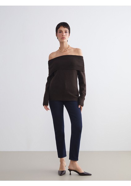 Yeni Sezon Kayık Yaka Kadın Triko Kazak fiyatları