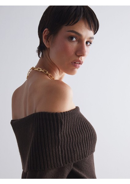 Yeni Sezon Kayık Yaka Kadın Triko Kazak modelleri