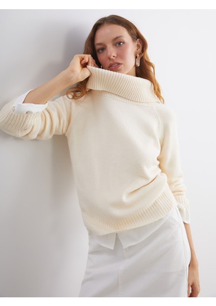 Yeni Sezon Kayık Yaka Kadın Triko Kazak