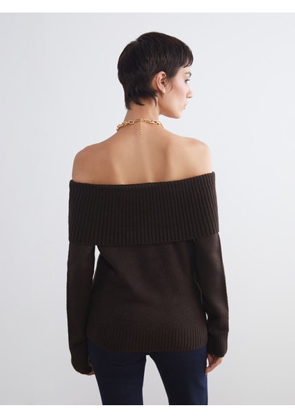 Yeni Sezon Kayık Yaka Kadın Triko Kazak fırsatları