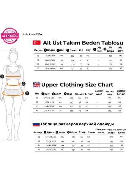 Kadın Büyük Beden Siyah Alt Üst Yıldız Nakışlı İkili Takım - Siyah-48