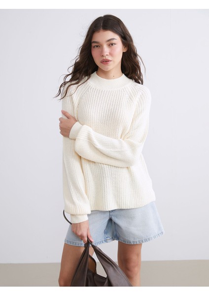 Yeni Sezon Dik Yaka Kadın Triko Kazak