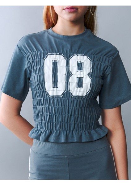 Yeni Sezon Bisiklet Yaka Genç Kız Tişört fırsatları