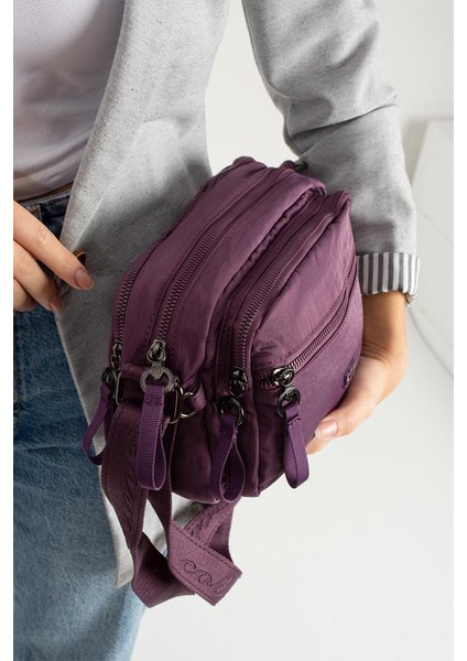 Kadın Postacı Çanta 24*16 cm Hafif Poliamid Su Itici Yumuşak Kumaş Çapraz Askılı Omuz Çantası