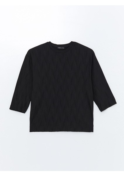 Yeni Sezon Bisiklet Yaka Dokulu Kadın Tişört indirimleri