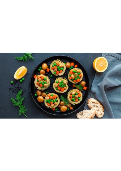 Siyah Parlak Emaye Yuvarlak Fırın Tepsisi 28 cm