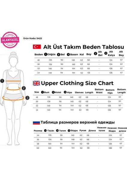 Kadın Büyük Beden Siyah Alt Üst İkili Ekstra Battal Takım